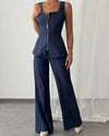 Structured Denim Set