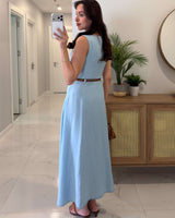 Sunset Coast Denim Dress + Belt