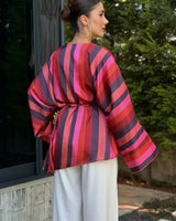 Sunset Summer Striped Shirt + Belt