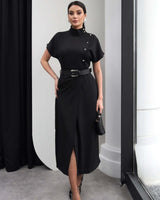 Tailored Belted Midi Dress + Belt