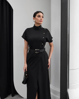 Tailored Belted Midi Dress + Belt