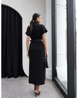 Tailored Belted Midi Dress + Belt