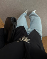 Tailored Shirt with Front Clasp Detail
