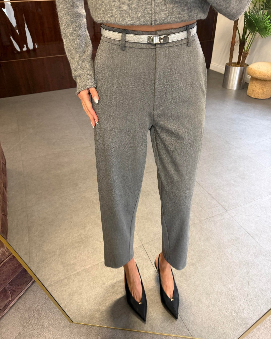 Tailored Straight Trousers
