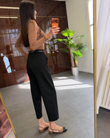 Tailored Straight Trousers