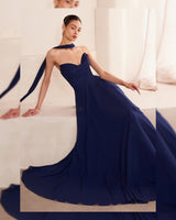 The Draped Veil Gown
