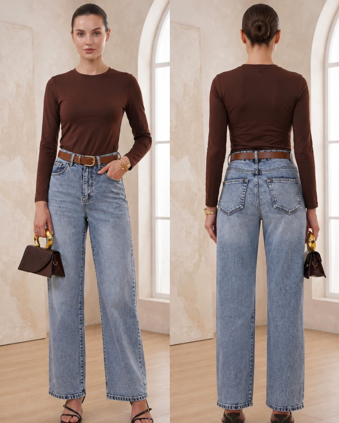 Thea Denim Jeans + Belt