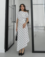 Timeless Polka Midi Dress