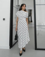 Timeless Polka Midi Dress