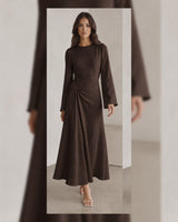 Twist-Waist Maxi Dress