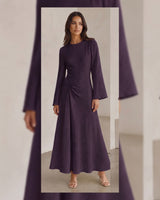 Twist-Waist Maxi Dress