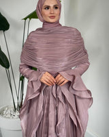 Valencia Ruffles Drape Gown