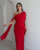 Valentina One-Shoulder Gown