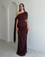 Valentina One-Shoulder Gown