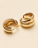 Vallée Twin-Ridge Gold Hoops