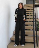 Veyra Ruched Wide-Leg Set