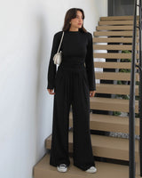 Veyra Ruched Wide-Leg Set