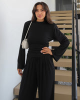 Veyra Ruched Wide-Leg Set