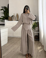 Viera Sculpted-Waist Wide-Leg Set