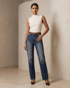 Vintage Blue Denim + Belt