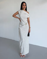 Vintage Off-Shoulder Dress