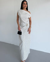 Vintage Off-Shoulder Dress