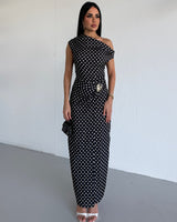 Vintage Off-Shoulder Dress