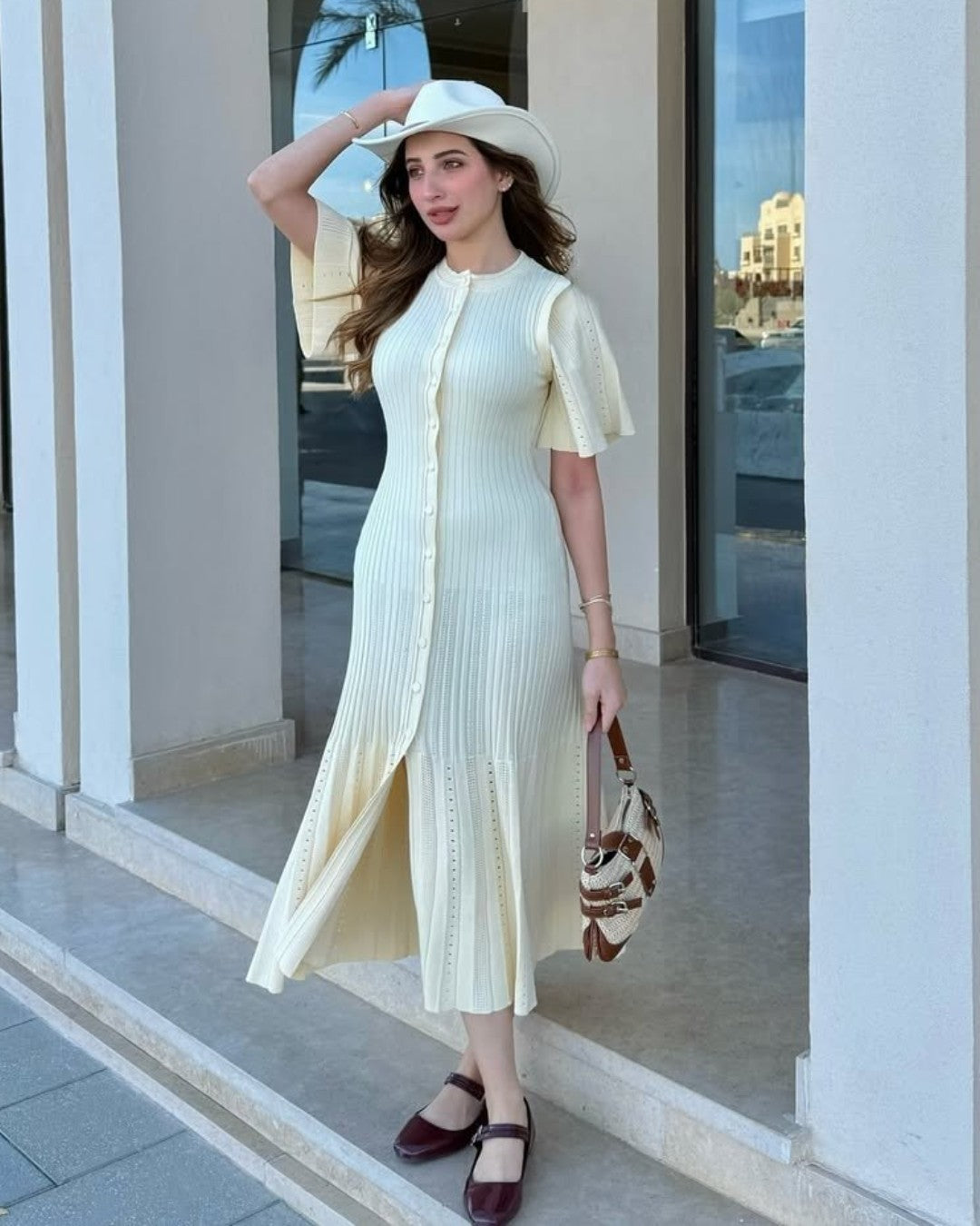 Vintage Pleated Dress