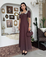 Vintage Polka Maxi Dress