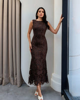 Virelle Lace Midi Dress