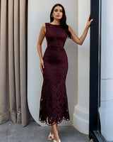 Virelle Lace Midi Dress