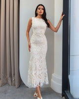 Virelle Lace Midi Dress