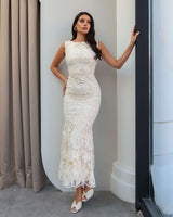 Virelle Lace Midi Dress