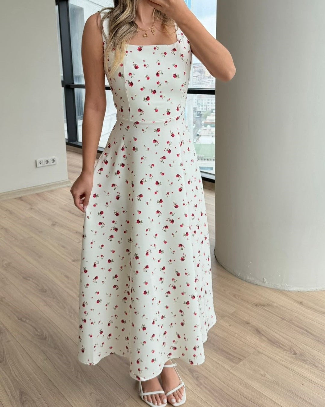 Whisper Fleur Midi Dress