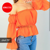 Off Shoulder Colorful Tops